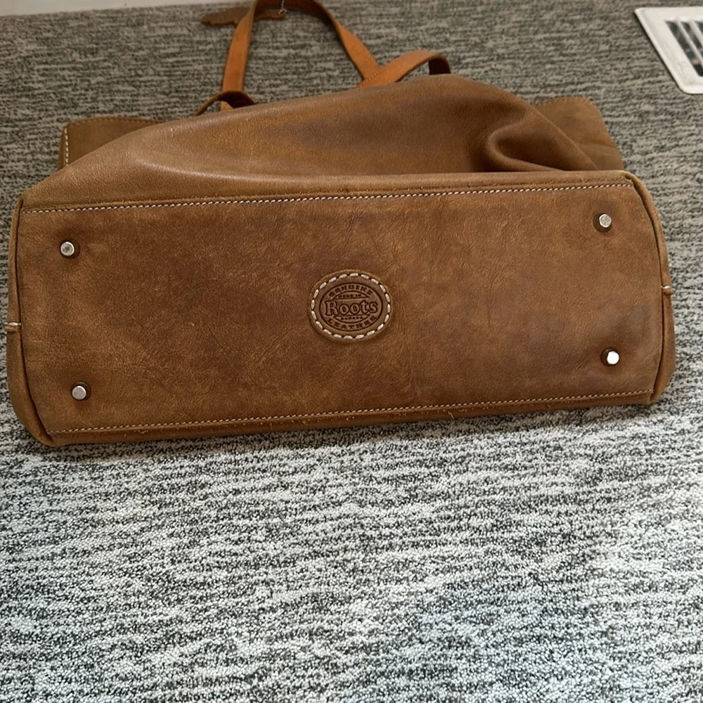 Vintage Roots Brown Leather Tote Bag - Picture 5 of 10